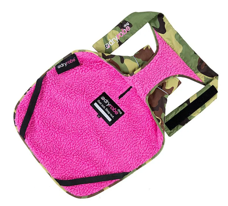Dryrobe Dog Coat Camo/Pink-8